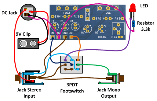 Fuzz Face Wiring 3Pdt